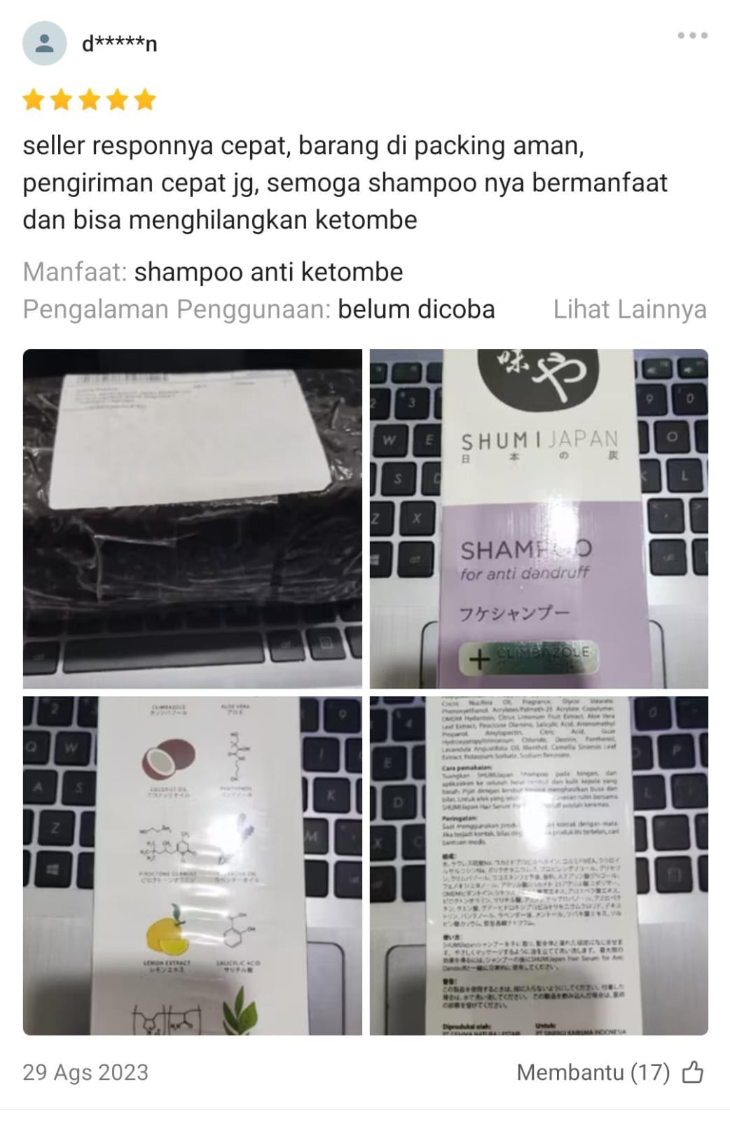 Testimoni Pelanggan 1